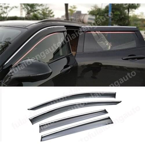 4pcs For Porsche Cayenne 2018-2021 Window Visor Vent Shade Rain Guard Door Visor Car Accessories