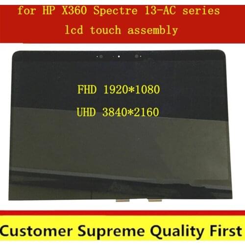 918130-001 918132-001 13.3" FHD UHD For hp spectre x360 13-ac Series LCD Display Touch Screen Assembly