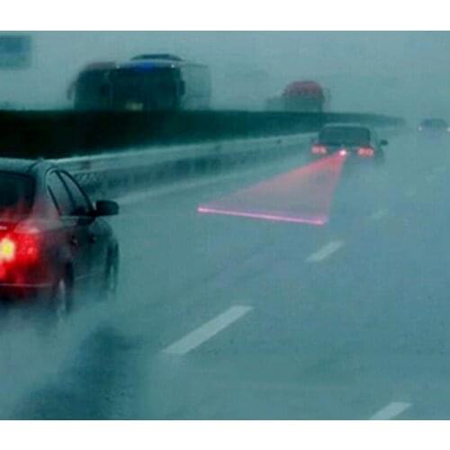 Car Truck LED Laser Fog Taillight Anti-Collision Brake Warning Warning Bulb Night Safety Driving