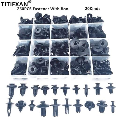 Auto Bumper Wheel Eyebrow Fender Mix Rivet Box Set For Lada All Car Styling Modification Plastic Fastener Screw Clip