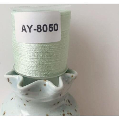 AY-8050 A Roll Wholesale 2mm-36mm 100% Pure Silk Embroidery Ribbons Handcraft Supply Double Faced Thin Taffeta Silk Ribbon