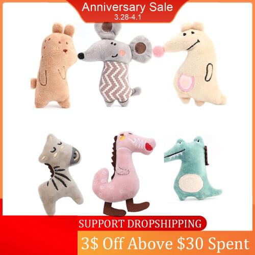 Traning Dogs Agility Toys Supplies Funny Cat Toys Lovely Plush Animal Mint Kitten Teaser Playing Interactive Toy Pet Accessories