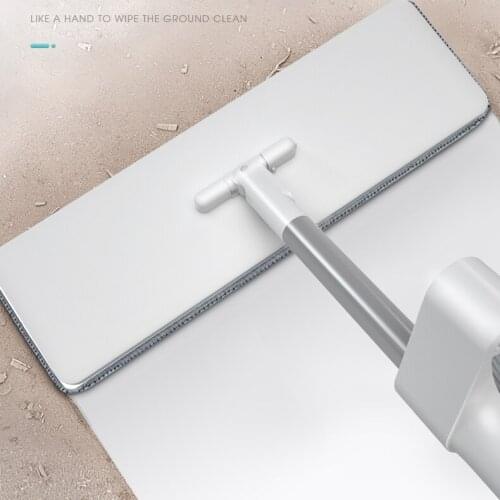 Microfibre Aluminium Spin Mop No Hand Wash House Rectangle Wash Dry Ultraclean Mop Telescopic Mop Parowy Home Cleaning DG40TB