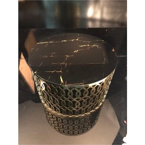 Moder Ivy Vine Laser Cut Lux Gold Medium Coffee Table Table Basse Mesa Auxiliar غرفة المعيشة الأثاث Stolik Kawowy журнальный столик