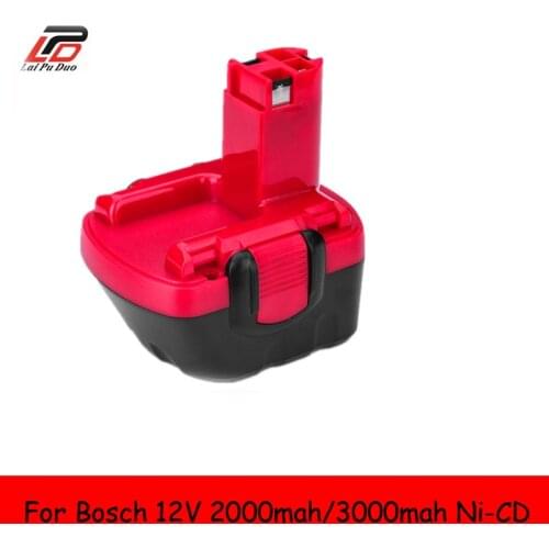Ni-CD 12v 2.0/3.0Ah Replacement For Bosch tool battery 2607335709/2607335249/2607335261/2607335262/2607335273/ GSR12-1 GSB12VE-2