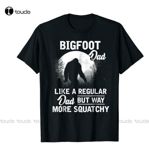 New Bigfoot Dad Sasquatch Bigfoot Fathers Day Funny Gift T-Shirt Black S-5Xl Cotton Tee Shirt mens tshirts short sleeve Unisex