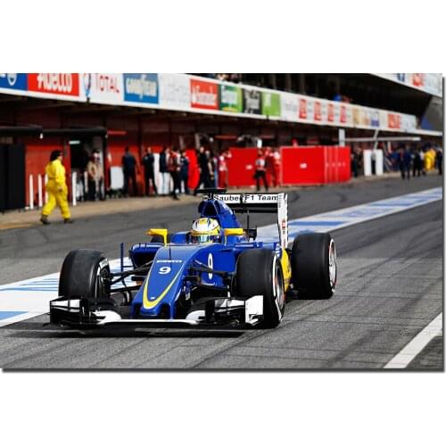 Sauber F1 Racing Car Poster Wall Art Picture For Living Room Vehicle Canvas Painting Home Decor