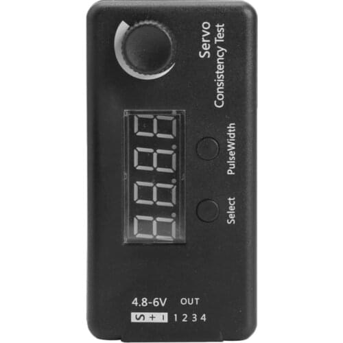 DC 4.8-6V Mini 3 Modes Digital Servo/ESC Consistency Tester Steering Gear Measurement for RC Helicopter Airplane Car Tool
