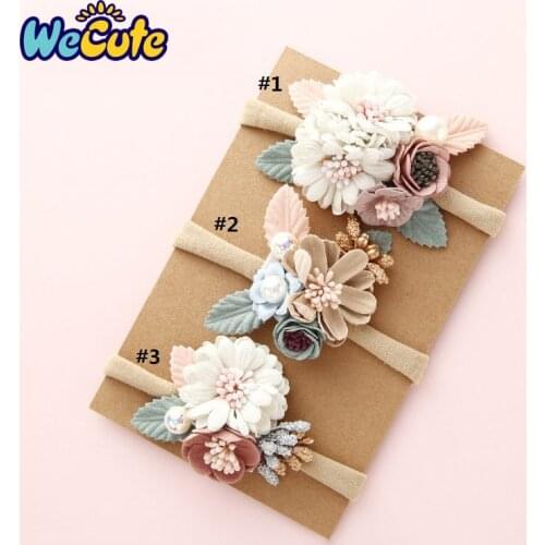 Wecute Baby Headband Bandeau Bebe Fille Princess Style Fashion Flower Baby Hair Band Infant Toddler Kids Girl Hair Accessories