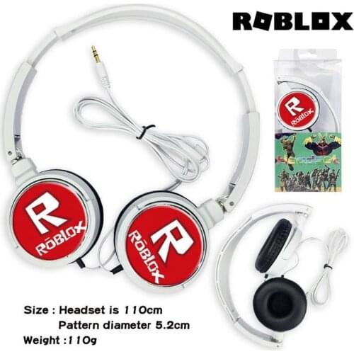 Roblox Games Wired Headphone DynaBlocks Music Stereo Earphone Computer Mobile Phone Headset Kids Toys Gift