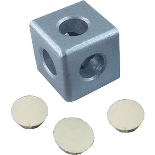 1PCS Aluminum Parts 2020 3 Way Right Angle Connection Rectangular Box Windows And Doors Profiles Accessories