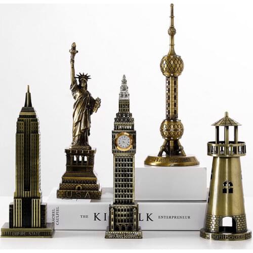 Statue of Liberty Graduation Gift Desktop Creative Home Living Room Decoration Ornaments Room Wine Cabinet Pisa Tower Crafts