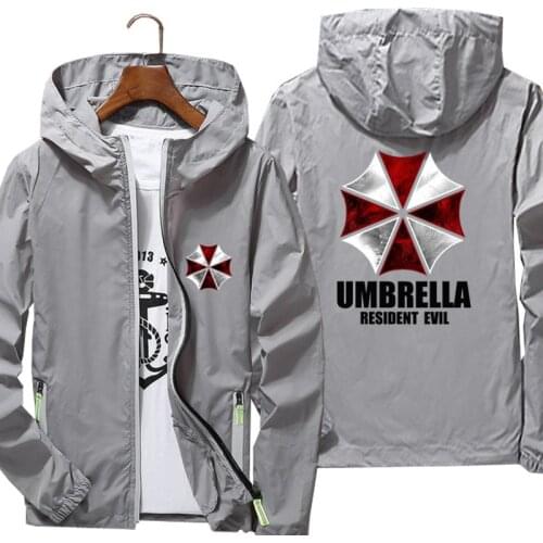 Umbrella Movie Hooded Mens Women Streetwear Jacket Thin Reflective Pilot Windbreaker Skin Outdoor Hooded Coat Oversized 5XL 6XL