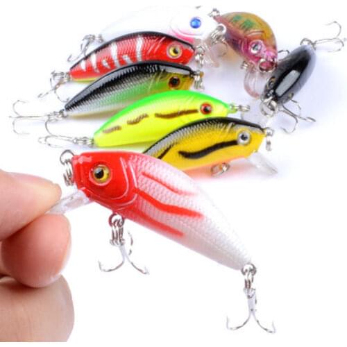 1Pc Carp Striped Bass Pesca Fishing Minnow Fishing Lure 50mm4.2g Topwater Hard Bait Wobbler Jig Bait Crankbait Tackle SwimBait