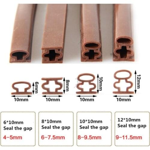10mm *6M Self Adhesive D Type Doors and for Windows Foam Seal Strip Soundproofing Collision Avoidance Rubber Seal Collision