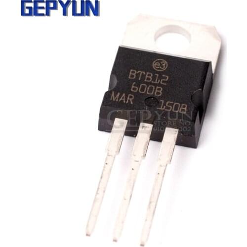 10PCS BTB12-600B BTB12-600 TO220 TO-220 BTB12 Gepyun