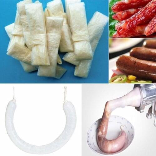 10PCS Edible Sausage Casings Packaging Pork Intestine For Sausage Tube Casing for Sausage Hot Dog Hamburger Sausage Tools