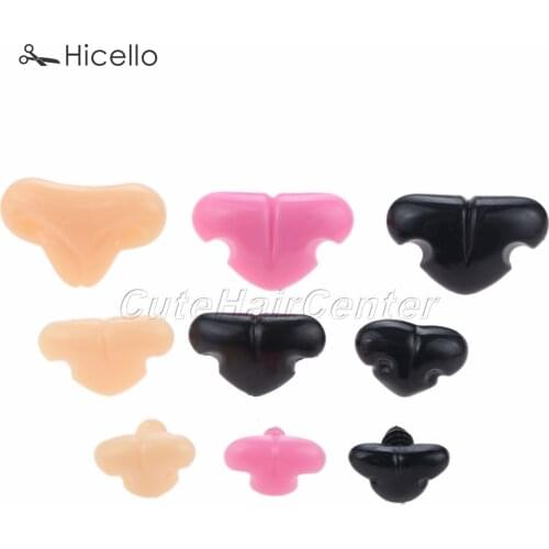 100sets Plastic safety nose + washers buckles Puppets Doll noses Teddy Bear Plush animals DIY manufacture Craft handmade 4sizes