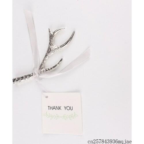 100pcs Silver Antler Bottle Openers Wine Beer Openers in Opp Bags Event Party Favors Wedding Gift Wholesale