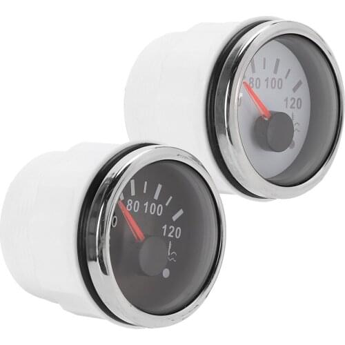 Car boost gauge boost controller turbo 2in Cooling Water Temperature Gauge 40‑120℃ Smart Alarm IP67 Waterproof 12V/24V