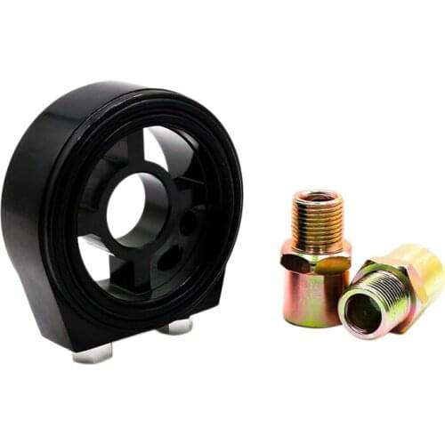 Car Universal Oil Filter Cooler Plate Adaptor M201.5 and 3/4-16 Sandwich Adapter Oil Gauge