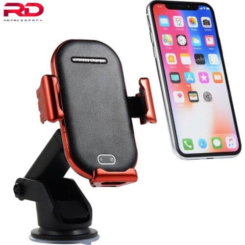 10W Wireless Car Charger X1 Automatic Clamping Fast Charging Phone Holder Mount in Car for iPhone xr Huawei Samsung Smart Phone