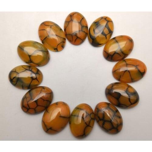 Fashion charm 25x18MM yellow onyx natural stone bead for jewelry making 12Pcs oval cabochon Ring Necklace Earring accessories
