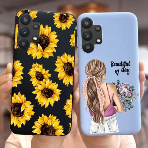 For Samsung A32 5G Case SM-A326B Soft Slim Lovely Fundas Pretty Girls Back Cover For Samsung Galaxy A32 A 32 5G Phone Case 6.5