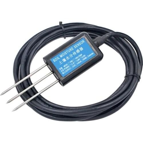 Soil moisture content and Electrical conductivity sensor RS485 0-5V 0-10V 4-20mA output earth EC humidity sensor