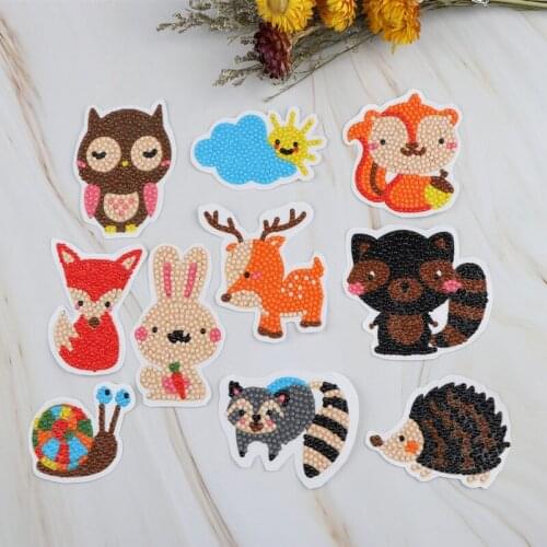 Kids DIY Diamond Painting Stickers 5D Diamond Embroidery Art Mosaic Stickers Kits Kids DIY Craft Children Classic Stickers Toys