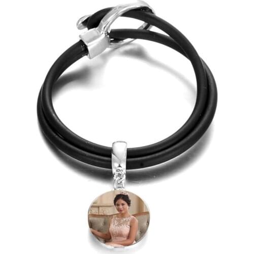 Button bracelet for dye sublimation retro Bead rope Weave bracelets hot transfer printing jewelry custom diy consumables
