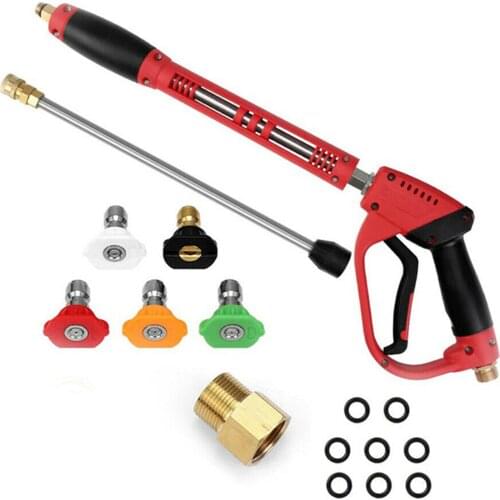 5200PSI High Pressure Car Power Wash Sprayer Wand Lance Nozzle Tips O-rings Kit
