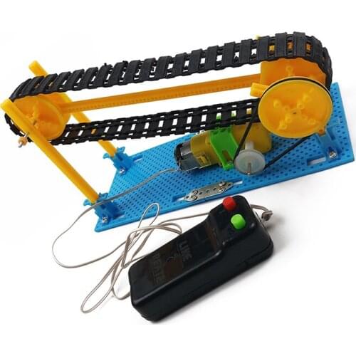 DIY Conveyor Transporter Belt Model For Steam Toy Physics Science Education Toy Assembled Materials Kit