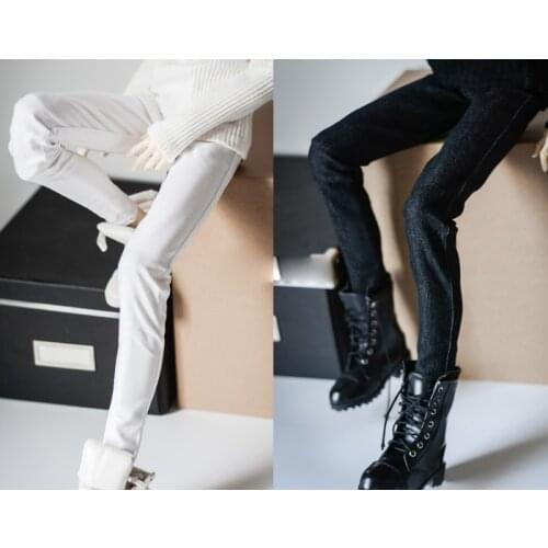 D01-P522 Doll handmade clothes 1/4 1/3 uncle MSD SSDF SD doll Accessories Small-legged stretch denim trousers 1pcs