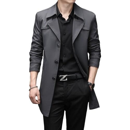 Mens Trenchs Coat Mens Blazers Designs Business Casual Slim Suit Jacket Men Spring Autumn Trench Jackets Windbreaker Male 9XL