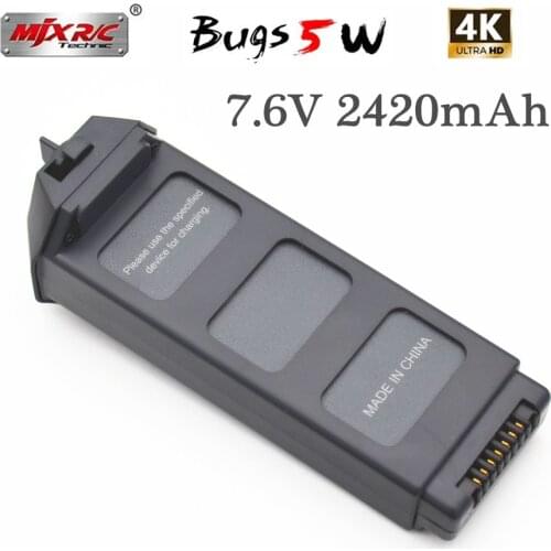 Upgrade MJX Bugs 5W 4K 7.6V 2420mAh Li-Po Battery for MJX B5W 4K Brushless GPS RC Drone Spare Parts Accessories X5 Pro Battery