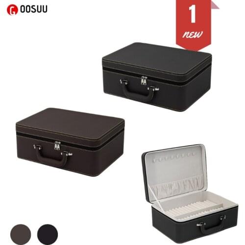 PU Jewelry Organizer box makeup Organizer Bracelets Earring&Ring casket packaging case box Necklace container Collection gift