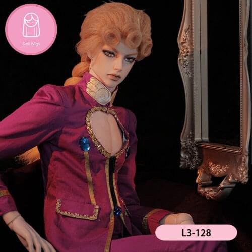 Wig For Doll BJD L3# free shipping size 9-10 inch 1/3 high-temperature wig long hair bjd sd doll Wigs in beauty handmade diy