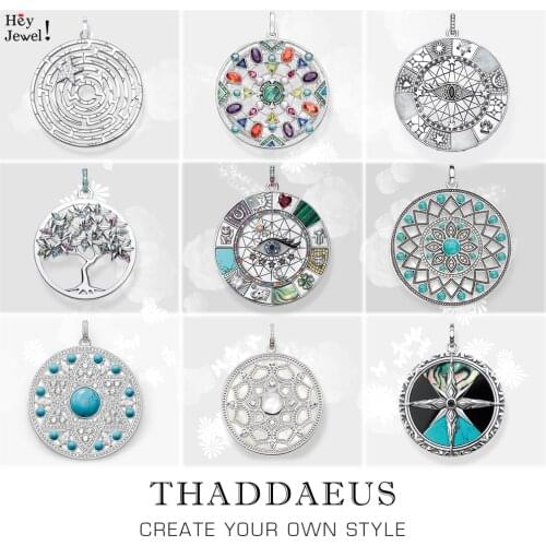 Pendant Amulet Magical Lucky Symbols,2021 Summer Jewelry Bohemia 925 Sterling Silver Accessories Protection Gift For Women Men