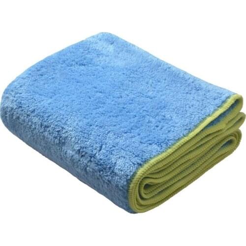 Sinland Microfiber Dog Pet Bath Drying Towel With Pockets Cleaning Towel Ultra Absorbent For Cat Large Shower Embroidered 1 PCS