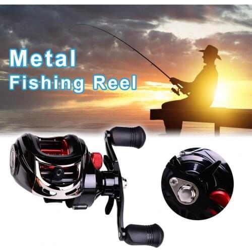 Practical Metal Baitcasting Reel Fishing Reel 7.2:1 Gear Ratio Multifunction Metal 17+1 Axis Seafishing Wire Reel for Fishing