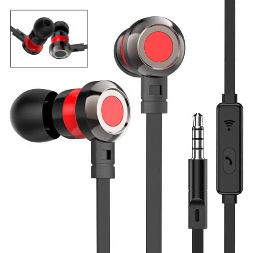 PTM P5 Wired Earphones Magnetic Sports Running Headset Waterproof earbuds Noise reduction Headphones Built-in Mic for Smartphone