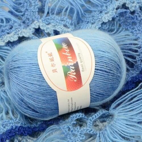 Multi Coloured Ruffled 50g Yarn Chunky Knitting Ruffled Wool Soft hand LOT Babycare Sweater Wholesale Thread Crochet knitted