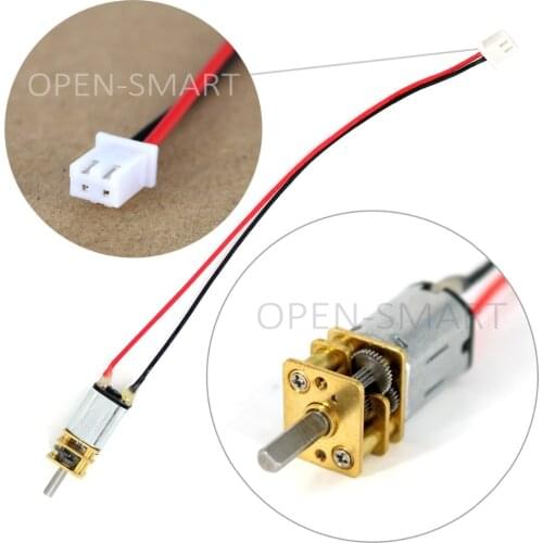 N20 DC 6V 150RPM Large Torque Gear Motor with XH2.54-2P Cable for Smart Car DIY