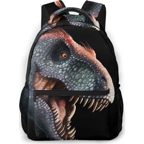 Tyrannosaurus Rex Head Backpack for Girls Boys Travel RucksackBackpacks for Teenage school bag