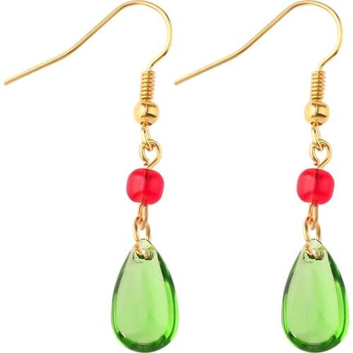 Miyazaki Hayao Howls Moving Castle Earrings Anime Jewelry Crystal Stone Drop pendant Earrings