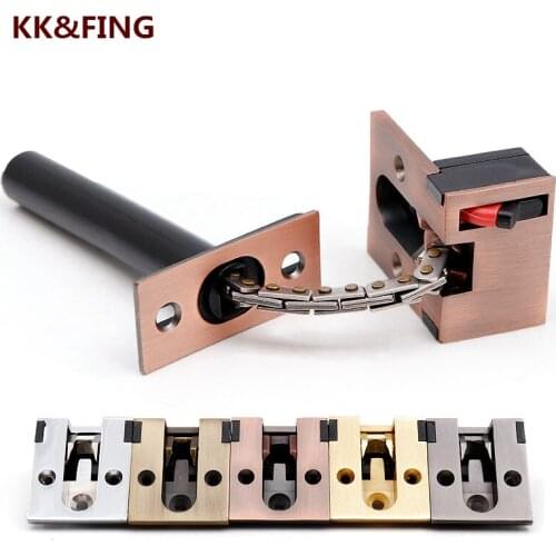 KK&FING Hidden Anti-theft Chain Safety Bolt Door Bolt Hotel Door Invisible Buckle Room Door Anti-locking Hasp