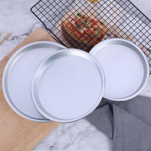 Pizza Plate Round Pastry Dish Pizza Pan Tray Carbon Steel Non-Stick Mold Baking Tool Baking Mould Pan Cake Tools For Kitchen