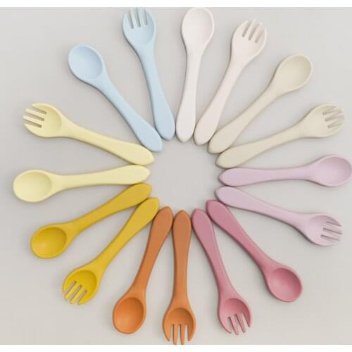 New Born Baby Products Not Fragile Preschool Investment Pastel Baby Walkers Biting Oral Care Naughty Spoon Fork