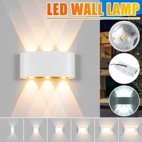 Indoor 2W 4W 6W 8W LED Wall Lamps AC100V/220V Aluminum Decorate Wall Sconce bedroom LED Wall LightIndoor and Outdoor Decoration